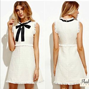 ADORABLE Tweed Black Tie Dress!